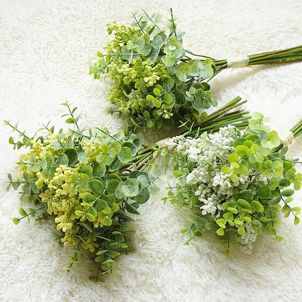 1Bouquet Künstliche Vanillefrucht Eukalyptusblätter Hochzeit Party Home Art Decor Weihnachtsschmuck