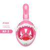 Kids Cartoon Full Face Snorkeling Mask Anti Fog Swimming Diving Mask Children Underwater Scuba Snorkel Set Equipment For Boys Gi