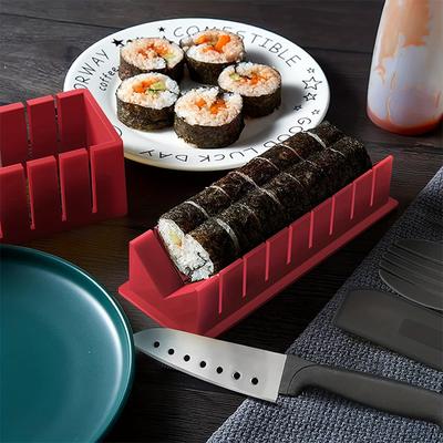 Zestaw do robienia sushi DIY Forma do roladek ryżowych Widelec Szpatułka Do domowej kuchni Narzędzie Zestaw dla początkujących Domowe kształty Widelec Szpatułka