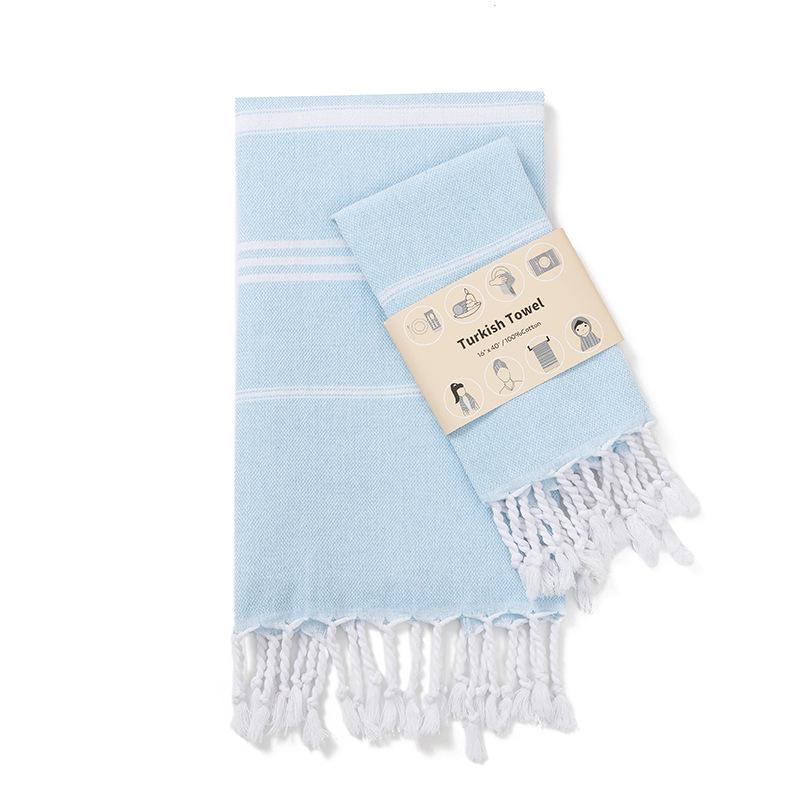 Striped Quick-Dry Cotton Kitchen & Tea Towel - Yarn-Dyed, Water-Absorbent, Multifunctional,  Turkey