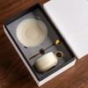Coffee Cup Gift Box Set Retro Cup Latte Cup Modern Milk Tea Cup Light Luxury Ceramic Cup Saucer Business Gift