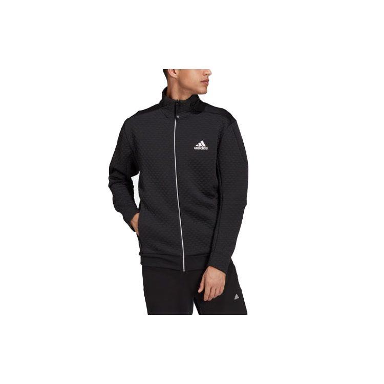 Adidas Jackets Men's Black Stand Collar Moderate Other GT3742