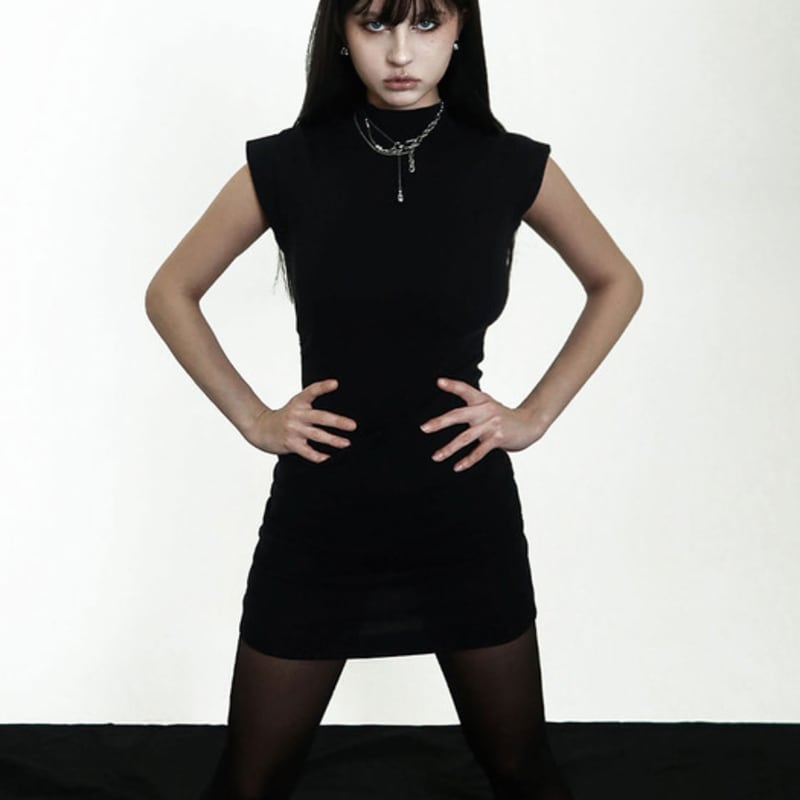 Baroque Stone three chain adjustment necklace