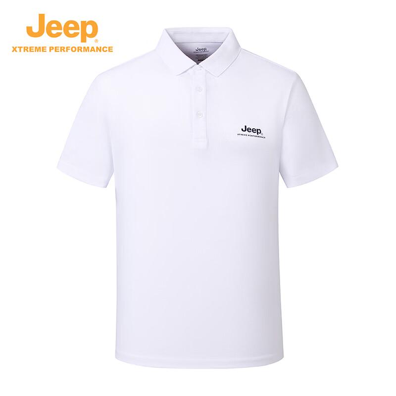 Jeep Men's Outdoor Quick-Dry Short Sleeve Polo Shirt