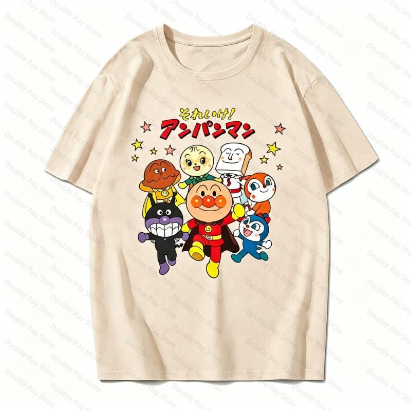 2026 Short Sleeve Tee Graphic A-Anpanmans Men T-shirt Cotton Woman t-shirts Gifts for Boyfriend Summer Tops Streetwear Vintage