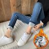 Winter Thick Plus Velvet Women High Waist Skinny Jeans Simple Fleece Warm Slim Fit Stretch Ladies Casual Denim Pencil Pants