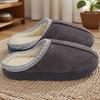 Cotton Slippers for Autumn and Winter Indoor Thick-Soled Non-Slip Couple Warm Fleece-Lined Soft Sole
