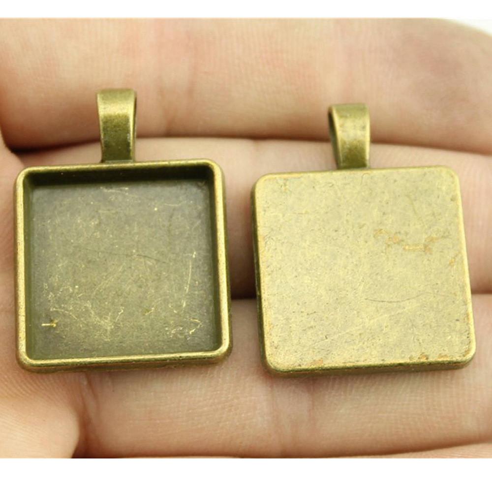 Hodí se pro kulatý 20mm skleněný kabošon Základní lůžko Podložka Bezel Doplňky Díly Chlapecké šperky Cool Dárky Pro