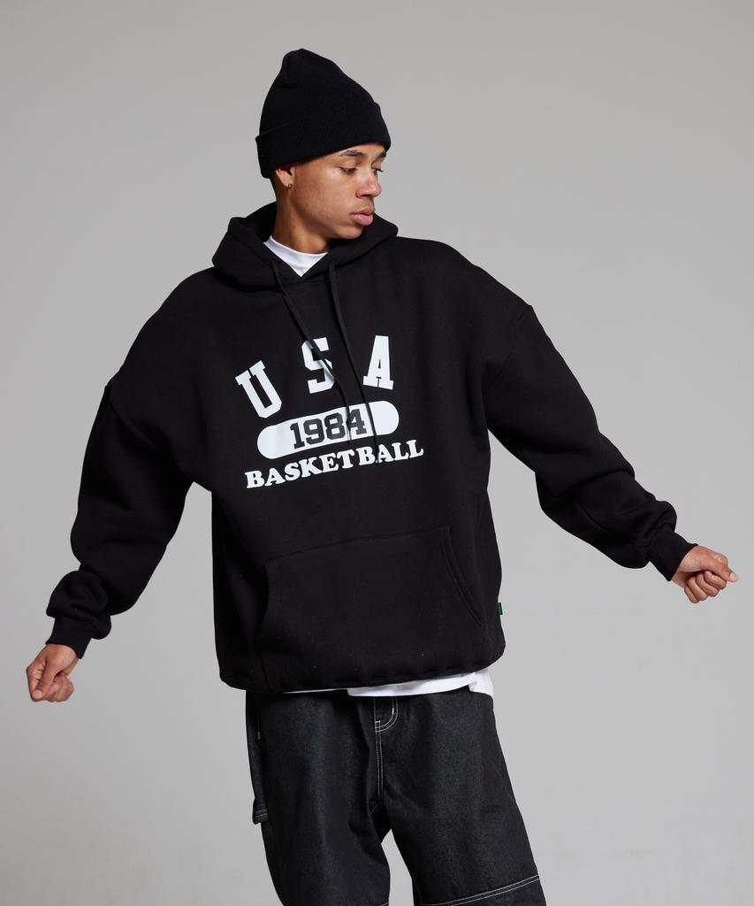 Usa Basketball Hoodie Black