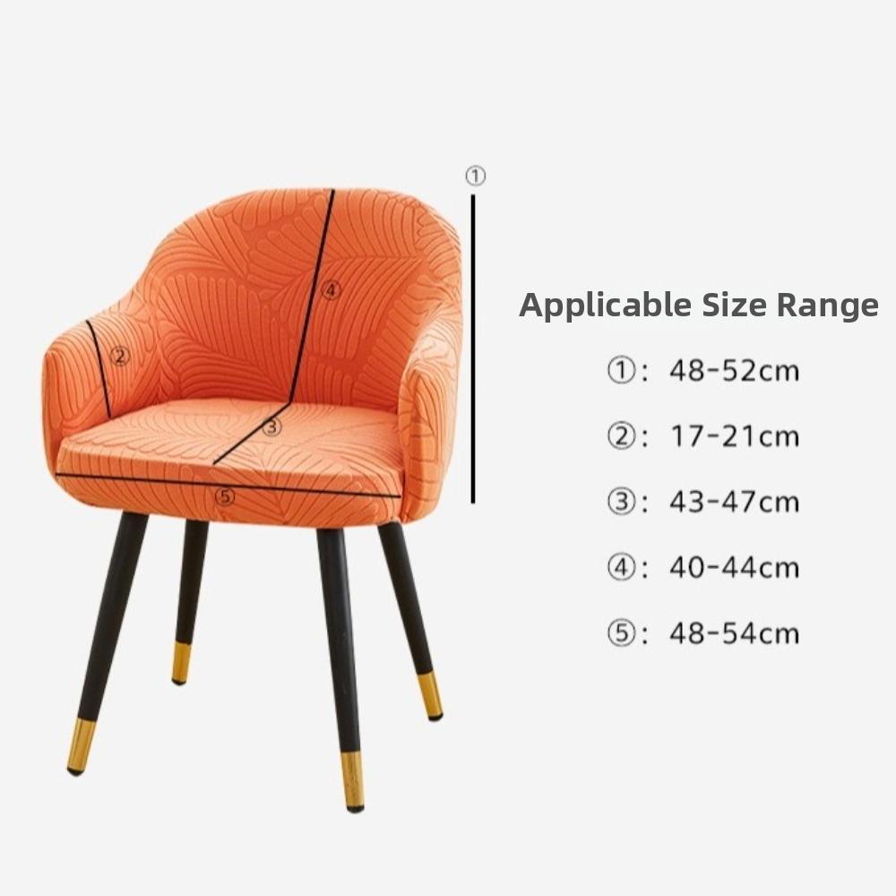 High Back Dining Chair Cover Elastic Spandex Slipcover Jacquard Chair Cover Stretch Jacquard Kitchen Chair Cover Dining Room