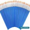 30/60/100/110Pcs Painting Brushes Set Art Round / Flat Brushs Nylon Hair Paint Brushes Pen For Oil Watercolor Art Supplies