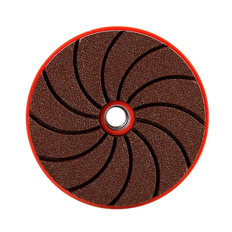 Carborundum Polishing Pad Round Carborundum Buffing Disc Wet Dry Granite Sanding Pad 50/100/200# For 100 Type Angle Grinder