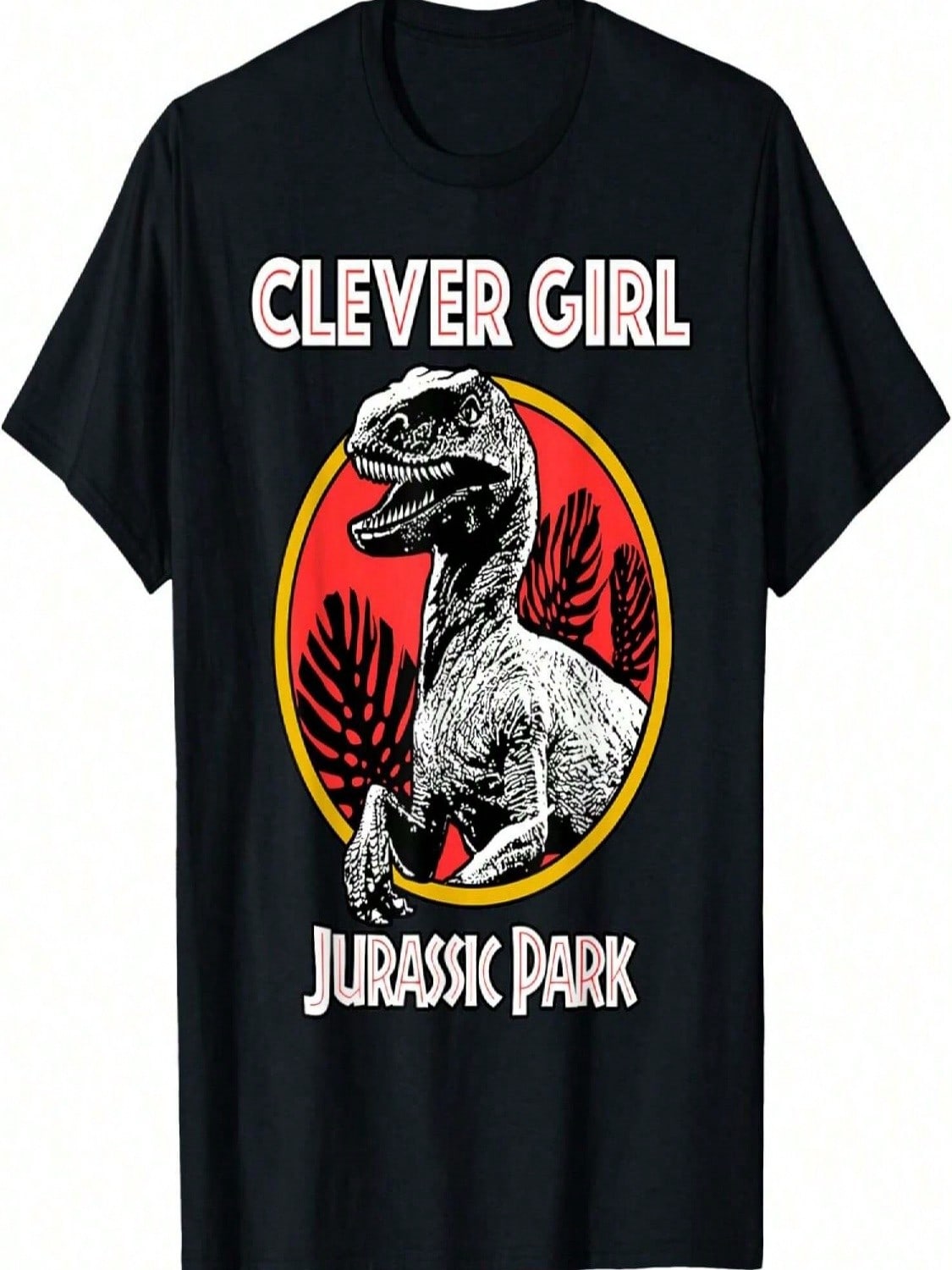 Футболка Jurassic Parks Retro Raptor Clever Girl S разноцветный