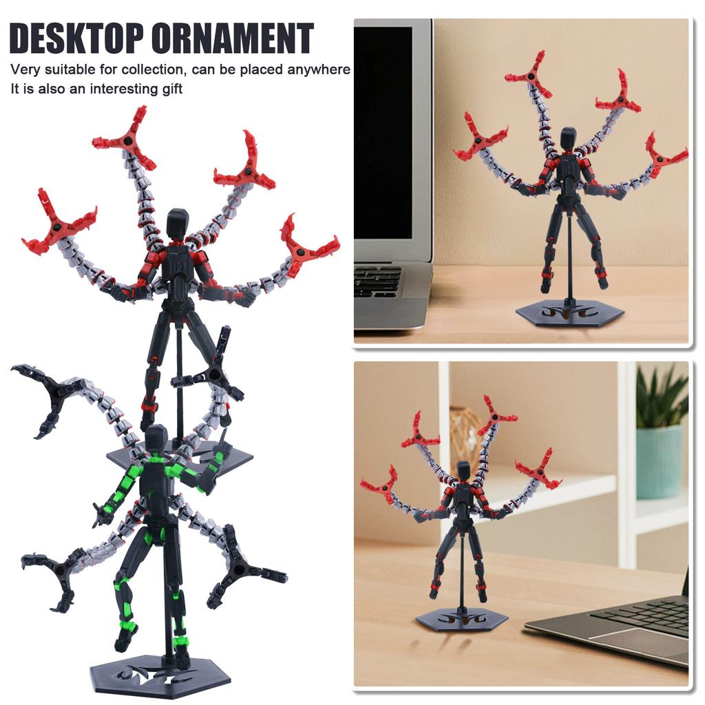 Mobile Doll Set, 3D Printed Titan Robot Mobile Doll, Posable Mobile Doll, Suitable For Collectors, Desktop Decoration