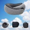 Travel Neck Pillow Memory Foam U-shaped Pillow Snail Style Travel Neck Support Portable Adjustable Soft Noon Break Sleep Pillows