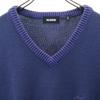 XLARGE Knit V-neck Best XL Navy system Men's Used