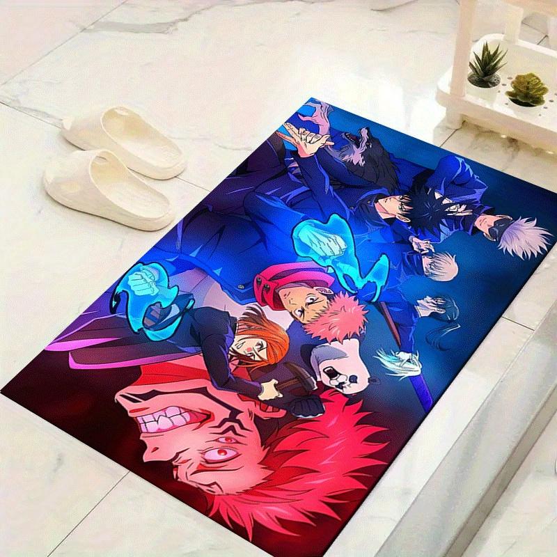 1pc Jujutsu Kaisen Pattern Area Rug, Anti Slip Non Shedding Stain Resistant Carpet