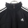 adidas Track jacket Setup M black Jersey with tricot lining and 3 stripes Men's Used