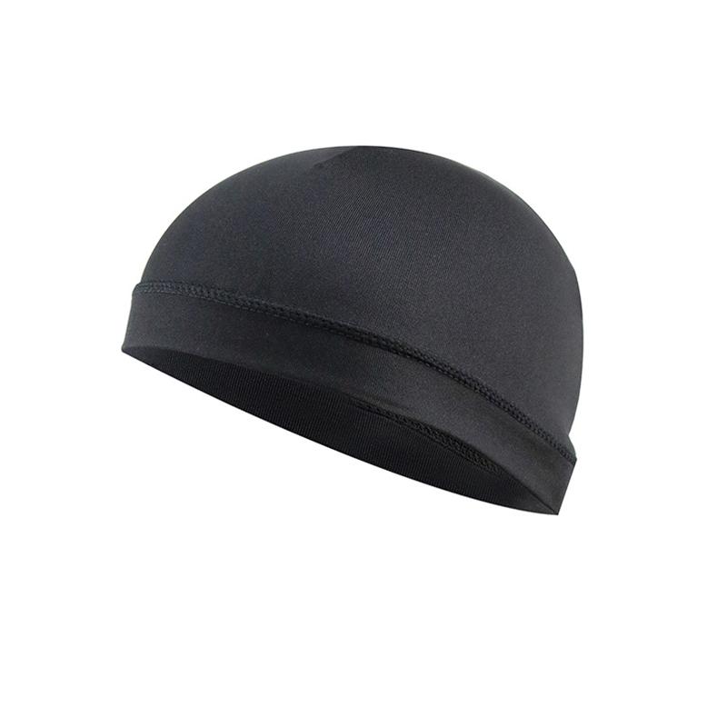 

1 шт. Полиэстер Унисекс Шлем Летняя Внутренняя Шапочка Впитывающая пот Быстросохнущая Велосипедная Спортивная Шапка Защита от УФ-лучей Велосипедная Шапочка Мотоциклетная A чёрный