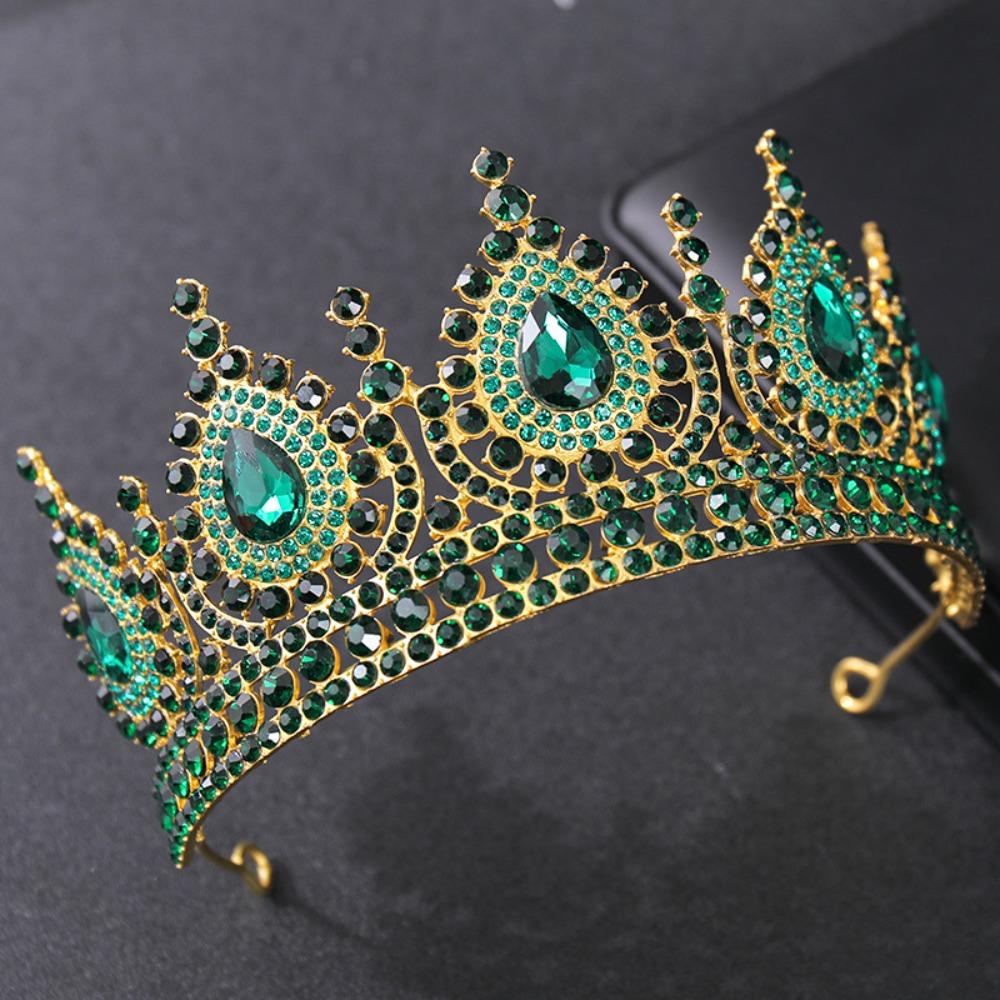 Elegant Crystal Crowns Luxury Bridal Tiara Hair Accessories Rhinestone Crown Costume Party