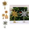 Christmas Tree Top Star Led Glitter Iron Art Decor For Holiday Celebration