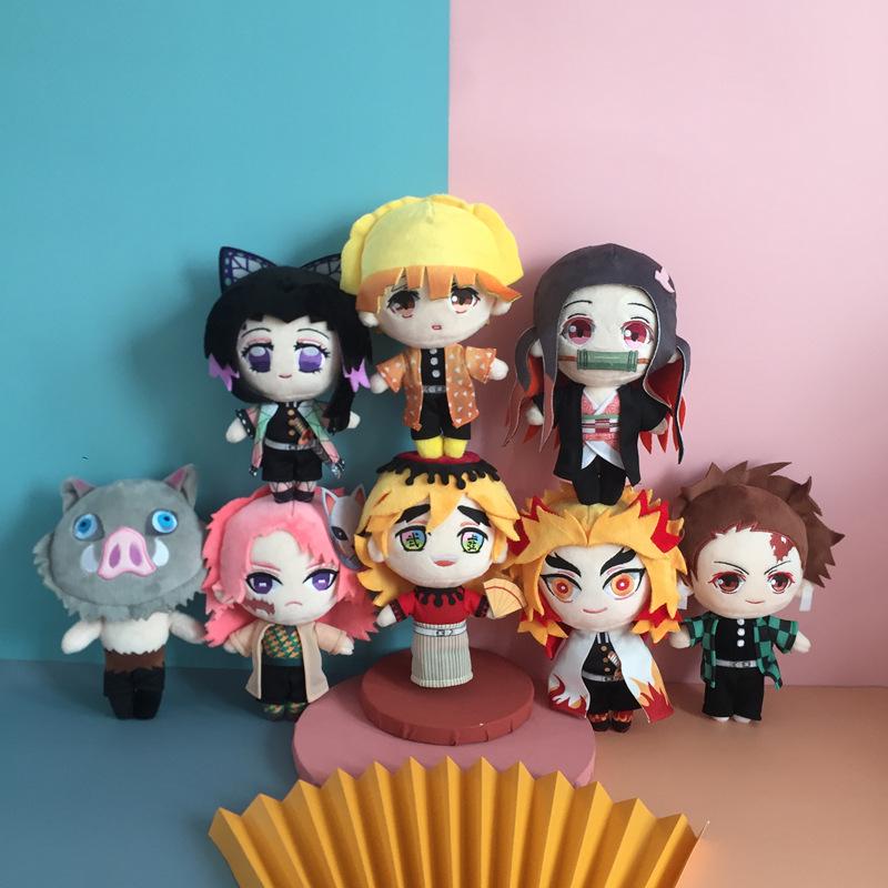 Demon Slayer Plush Dolls: Tanjiro, Nezuko & Zenitsu Pillow