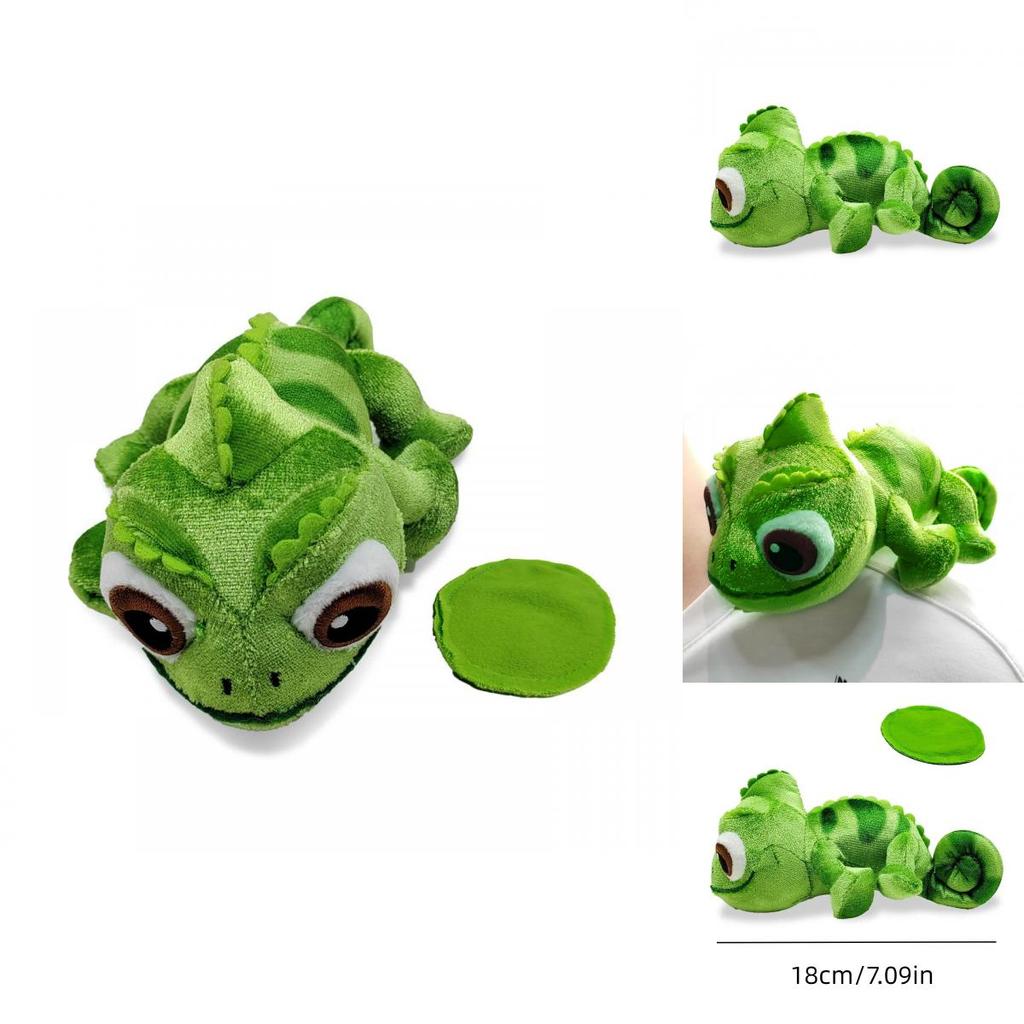 Color-changing Chameleon Plush Toy With Long Hair 16cm Size
