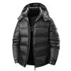 Winter Dubbele Capuchon Dons Puffer Jas - Warm & Omvormbaar voor Buitenactiviteiten