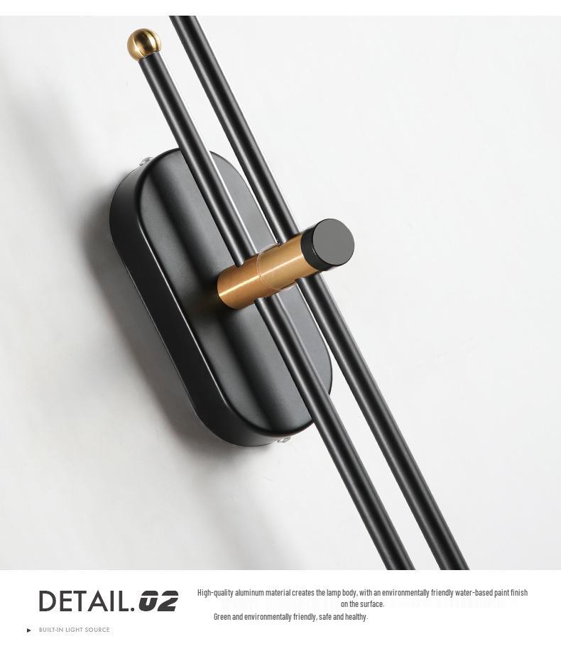 Minimalist Luxury Bedside Wall Sconce for Bedroom and Living Room