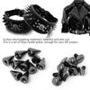50pcs 7*10mm Bullet Spikes Punk Rivets Leathercraft Studs DIY Clothing Decoration (Gun Color)
