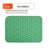 Portable Green Leaf Ironing Mat: Six-Layer Protection, Soft, Foldable, Waterproof, Heat-Resistant, Non-Slip Pad for Garment Steaming.