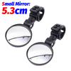Bicycle Rearview Mirror 360° Rotation Wide-Angle Convex Mirror E-Bike Side Mirrors with Adjustable Elastic Plastic Buckle Strap