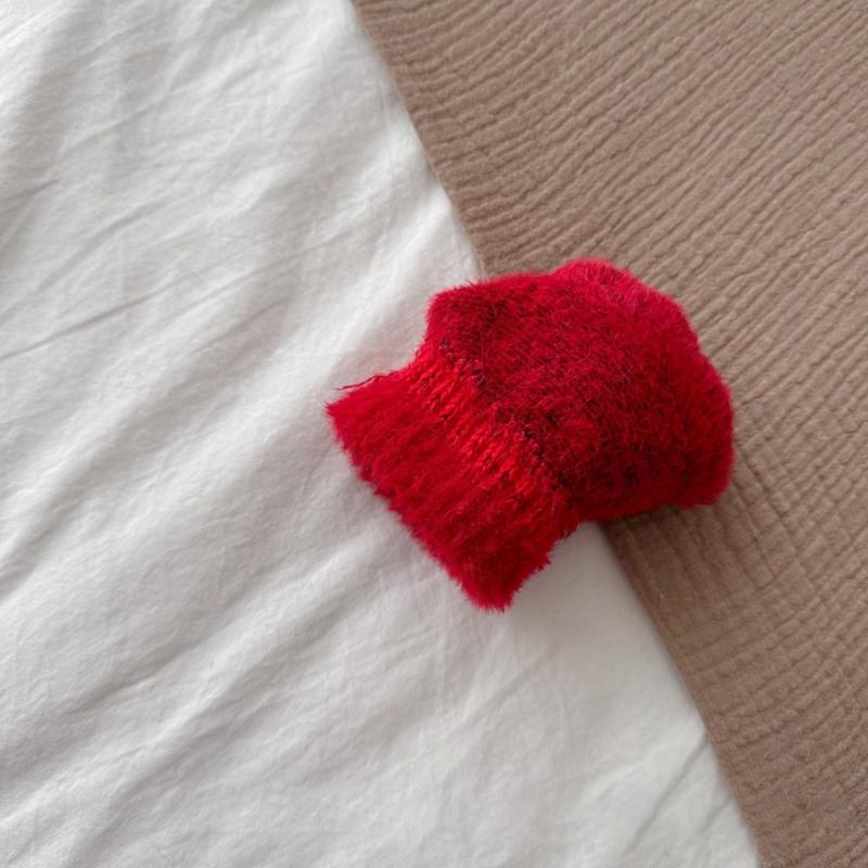 Stylish Fleece Baby Gloves Comfortable Winter Mittens with Lovely Bear Pattern Elastic Handwear Suiatble for Children