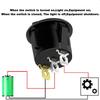 8pcs On/Off 3-Pin 2-Position Snap 20A 12V Red LED Round Boat Rocker Switch with LED For Househeld DIY Replacement
