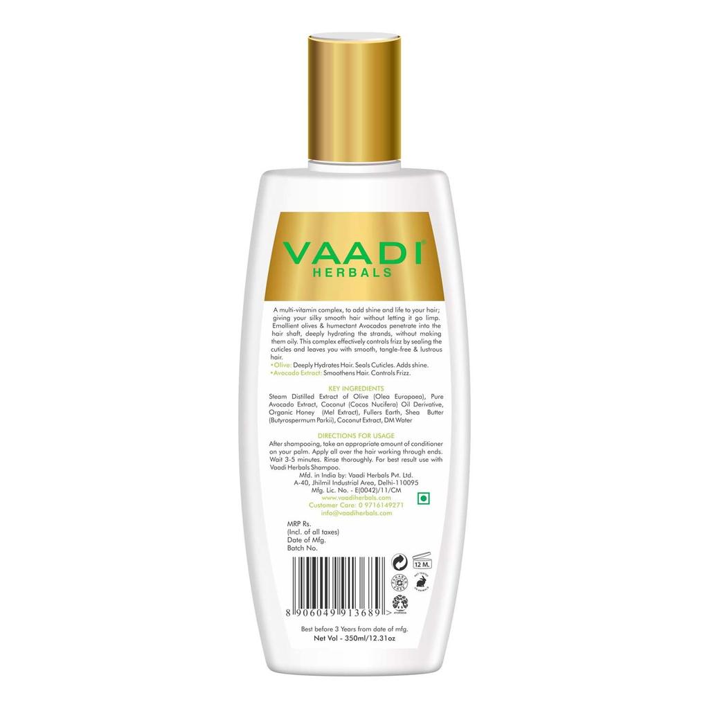 Vaadi Herbals Olive Conditioner with Avocado Extract for Smooth Shiny Hair 350 Ml