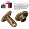 500 Sets Leather Rivets 8x8mm Electroplating Process High Hardness Iron   Double Sided Rivets for Hat Clothing