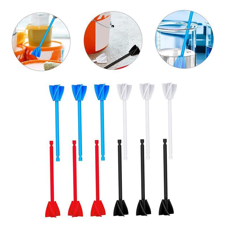 1Pc Epoxy Mixing Stirring Rods Paint Putty Cements Mixer Attachment With Drill Chuck For Epoxy Resin Latex Oil Paint
