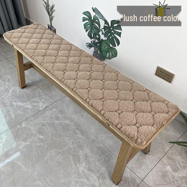 Rectangular Solid Wood Bench Seat Cushion - Long Strip Pad for Stool or Sofa