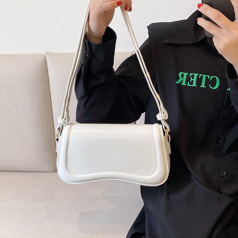 High-quality Minimalist Small Shoulder Bag Women s 2023 Summer New Fashionable Single Shoulder Underarm Small Square Bag белый