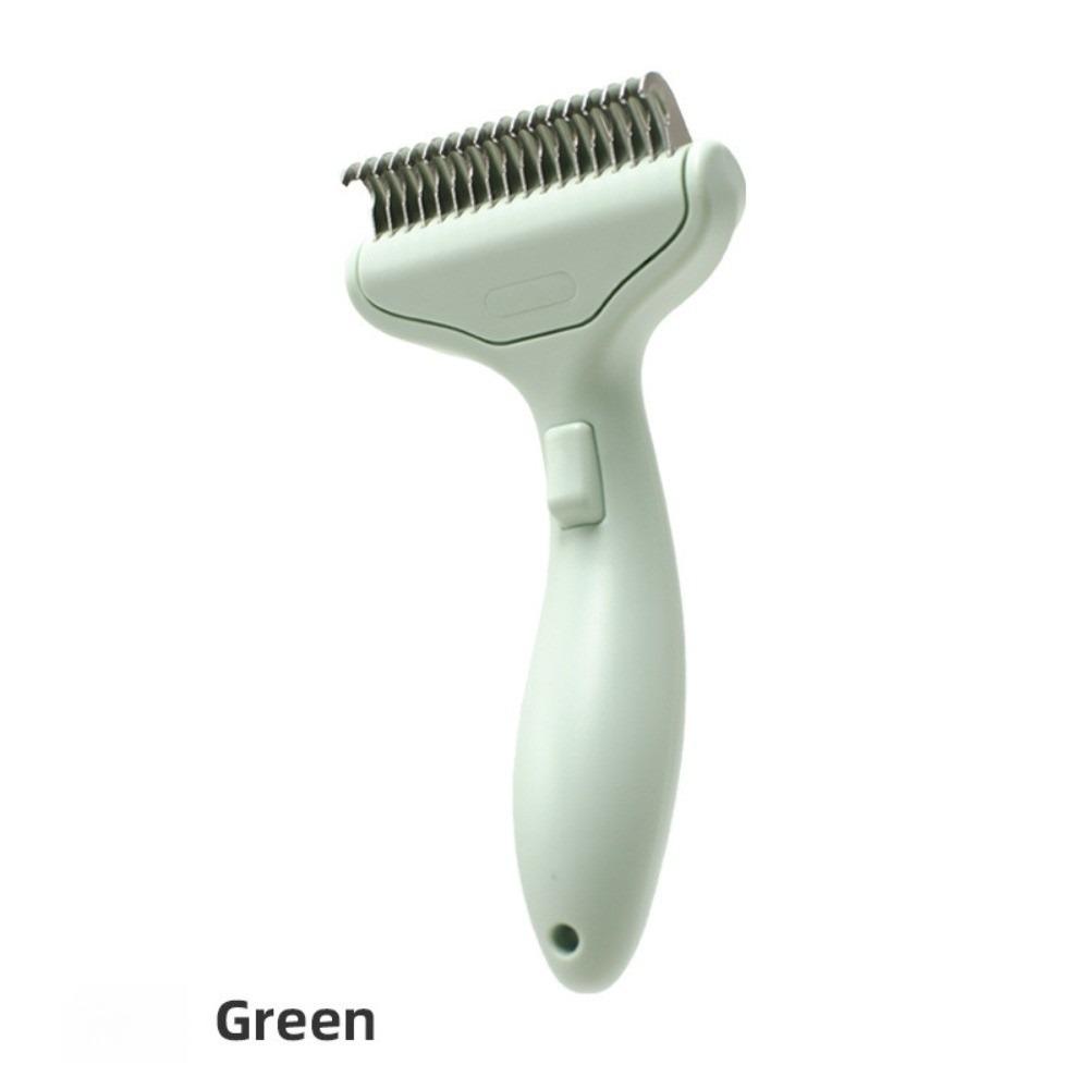 Curved Design Cat Anti-tangle Comb Stainless Steel Blade Deshedding Pet Fur Remover Easy To Use Dog Hair Removal Brush