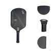 Carbon Fiber Pickleball Paddle Racket for Power Practice Rotation Green