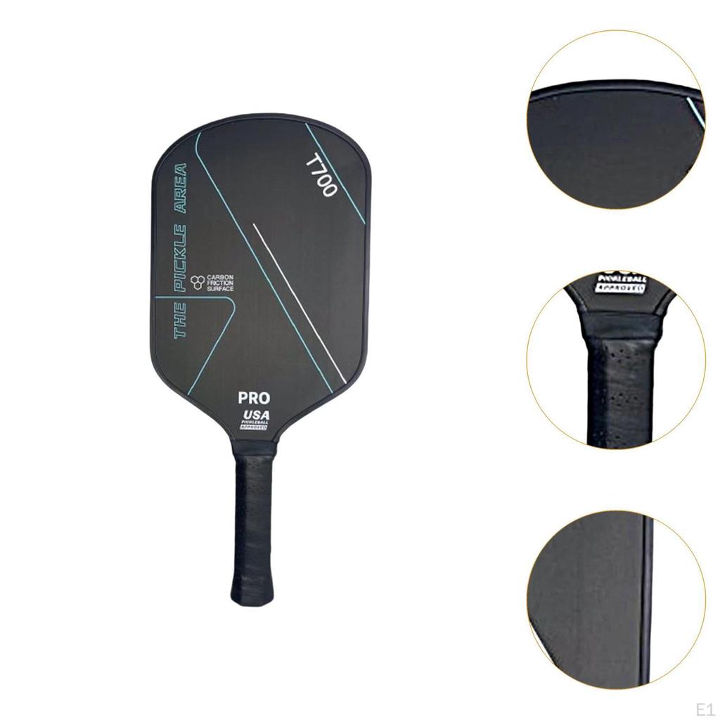 Carbon Fiber Pickleball Paddle Racket for Power Practice Rotation Green