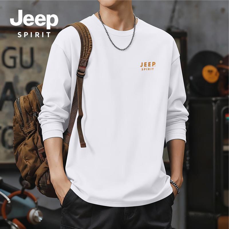 

JEEP SPIRIT Men s Winter Pure Cotton Long Sleeve T-Shirt 2XL