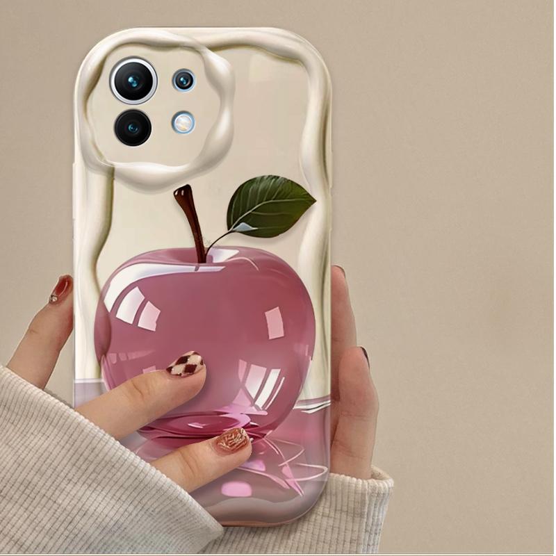 Phone Case Green Apple Pattern For Oppo Reno15 Reno14 Reno13 Reno12 Reno11 Reno8 Reno7 Reno5 Reno4 Z F T F29 Pro 5G Back Cover