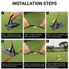 7 Adjustable Angles Golf Alignment Stick Holder Portable ABS Base Golf Training Aid  Swing Practice