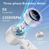 New Portable Handheld Personal Rechargeable Desk Fan LED Digital Display 180°Adjustable Rechargeable Air Fan , 5 Speed Win 2025