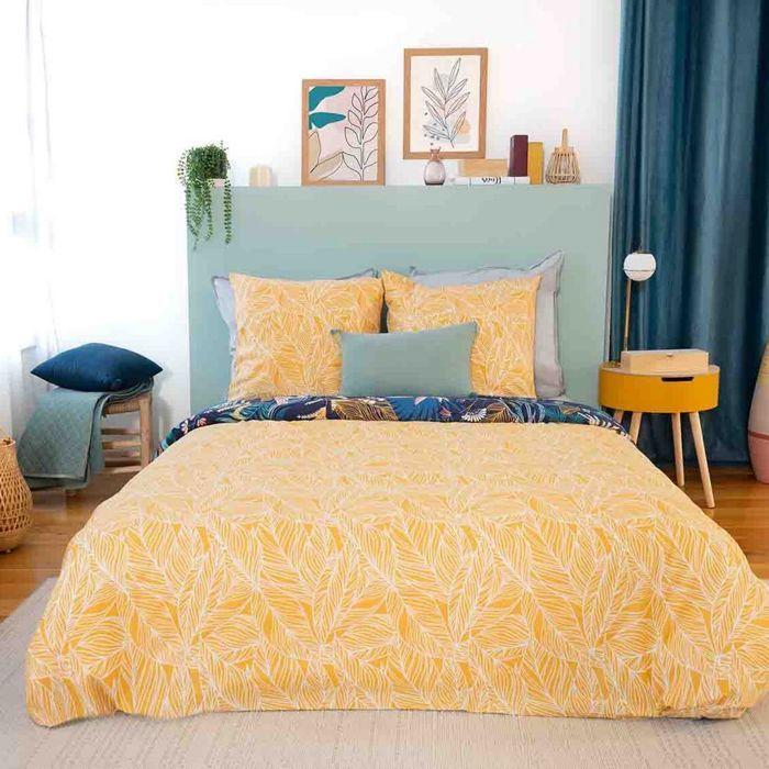 Housse De Couette 220x240 Cm + 2 Taies D'oreiller 63x63 Cm 100% Coton 57 Fils Aglae