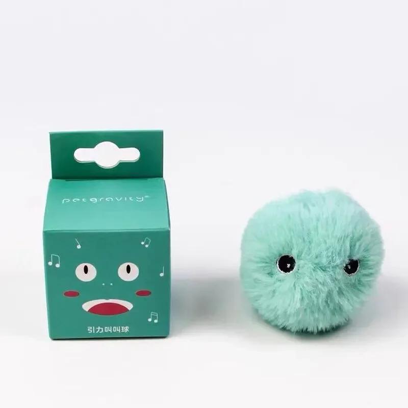 

Умные игрушки для кошек интерактивный мяч плюшевый электрический кошачий мятный обучающий мяч для котят звуковые игрушки для животных пищащая игрушка-мяч синий