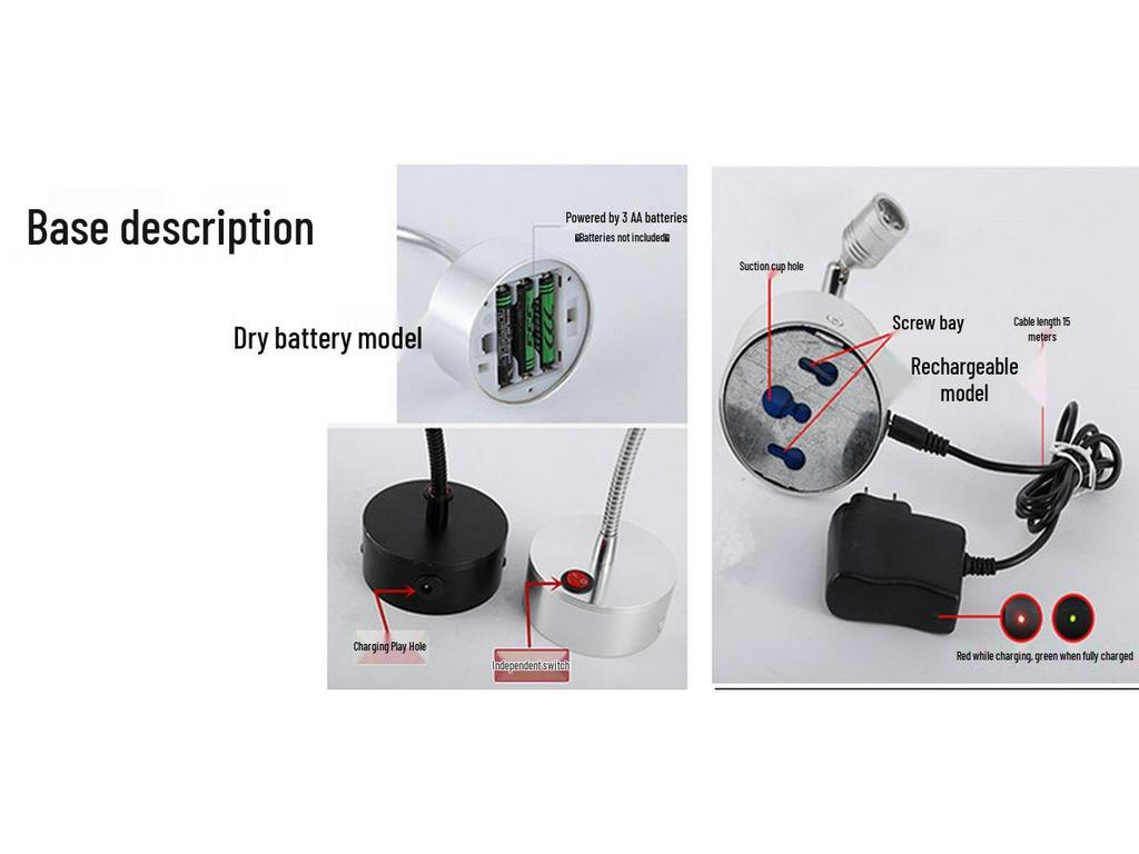 Wireless Jewelry Display Spotlight with Battery