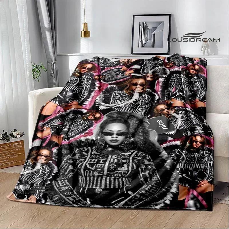 Beyonce Giselle Knowles Bedruckte Decken Flanell Warme Decke Weiche Gemütliche Decke Sofa Bettdecke Reisedecken Geburtstagsgeschenk
